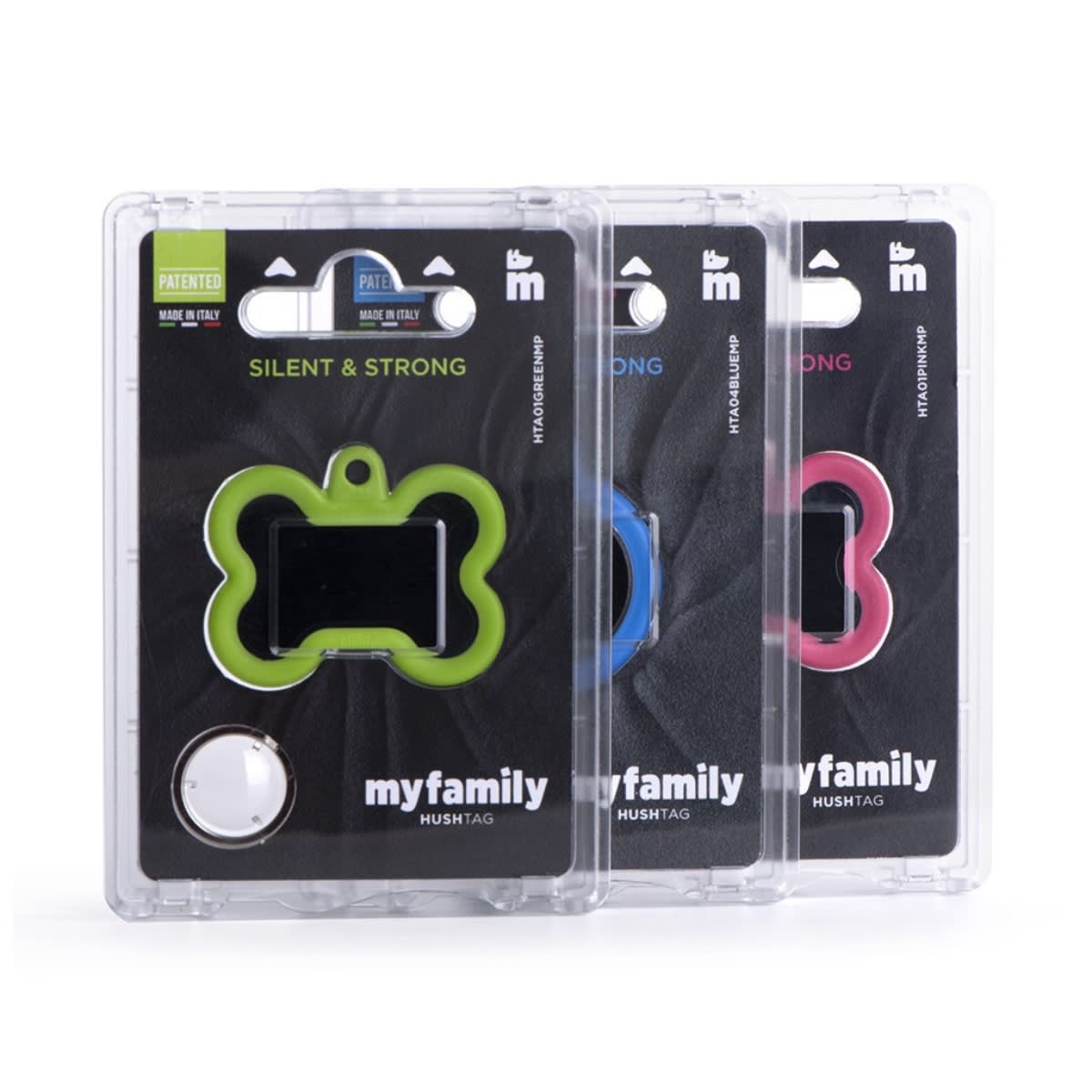 PLACA HUSHTAG HUESO XL DE ALUMINIO CON GOMA2