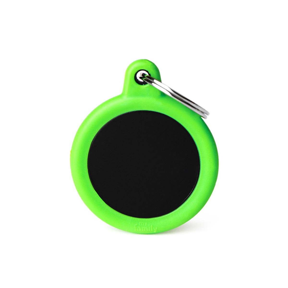 PLACA HUSHTAG ALUMINIUM CIRCLE WITH RUBBER7
