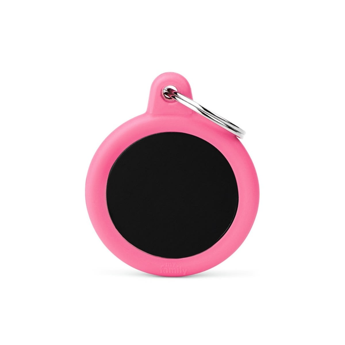 PLACA HUSHTAG ALUMINIUM CIRCLE WITH RUBBER5