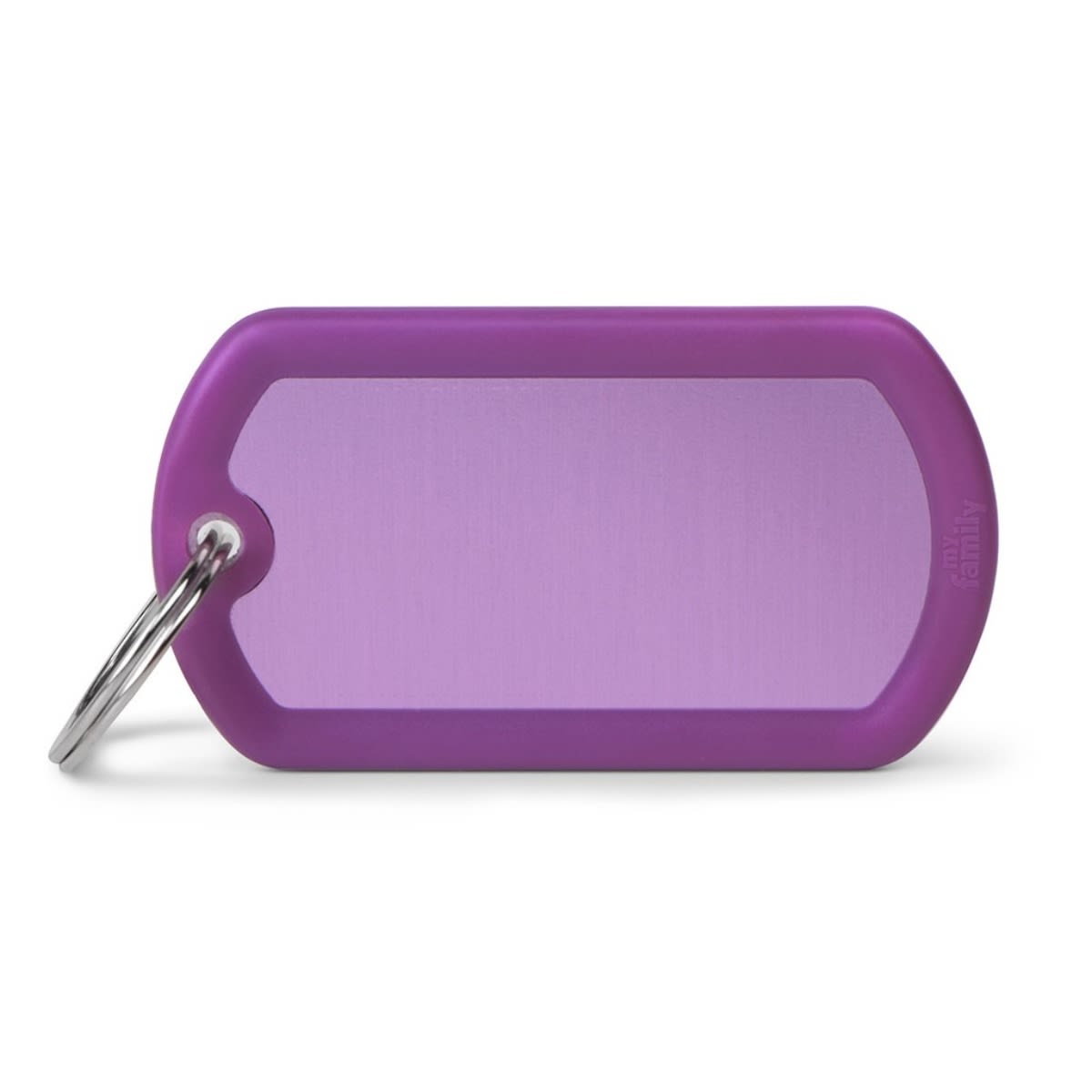 PLACA HUSHTAG ALUMINIUM BLACK BIG MILITARY WITH BLACK RUBBER (HTA05BLACK)3