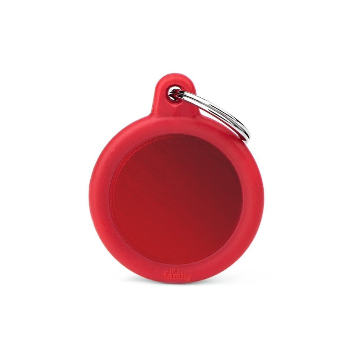 PLACA HUSHTAG ALUMINIUM CIRCLE WITH RUBBER4