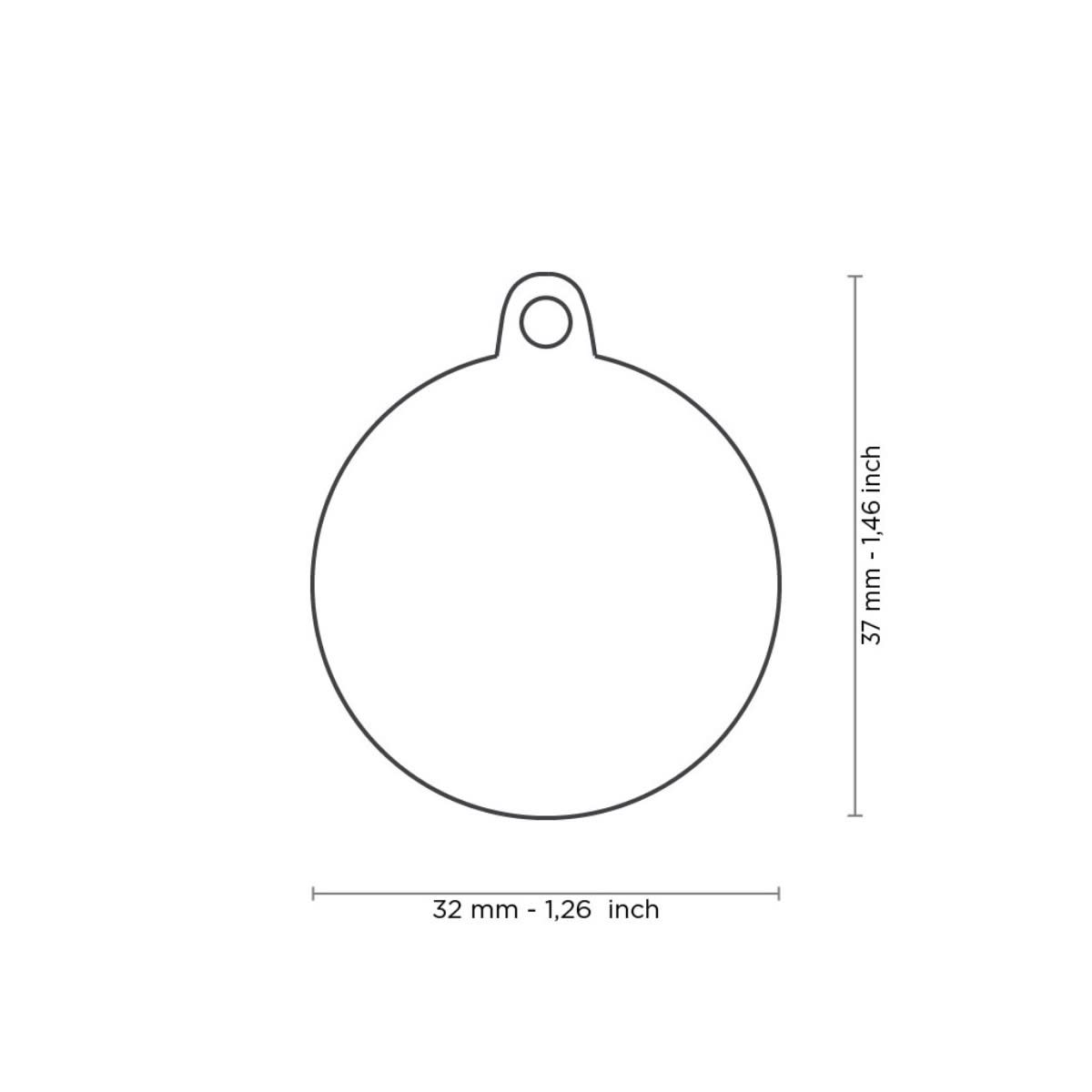 PLACA SHINE BLACK BIG GLITTER CIRCLE WHITE PAW (GL06BLACK)3