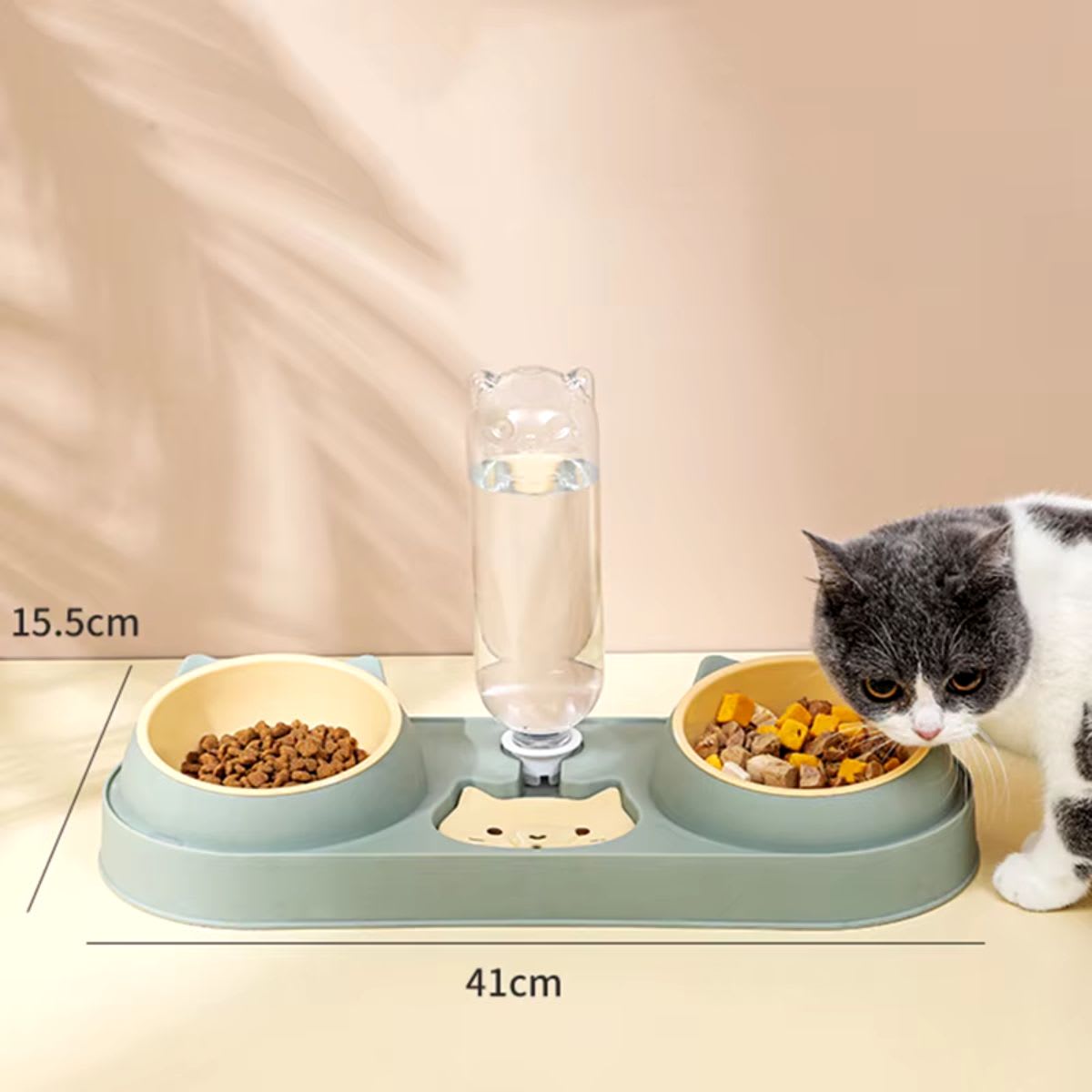 PLATO DOBLE GATO CON BEBEDERO3