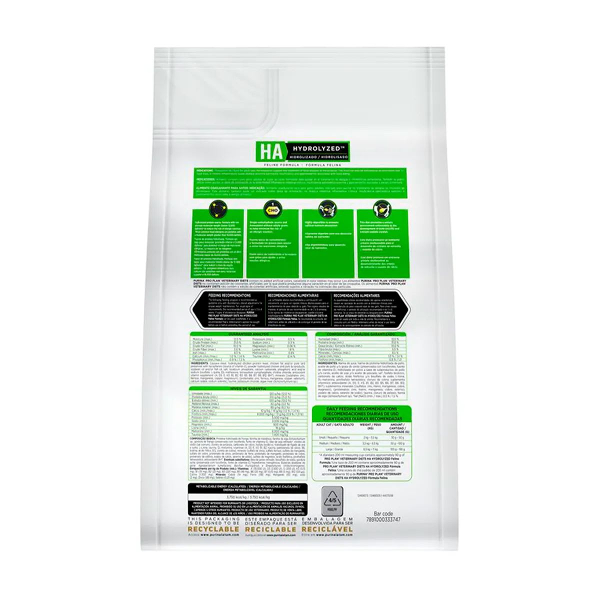 Pro Plan VD Feline HA Hipoalergenico1