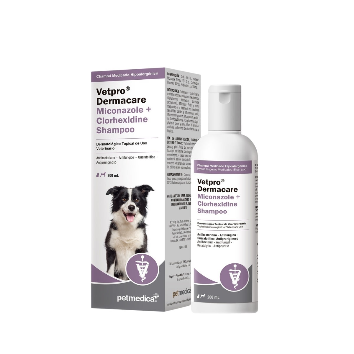 Shampoo Vetpro Dermacare Miconazole+Clorhexidine1