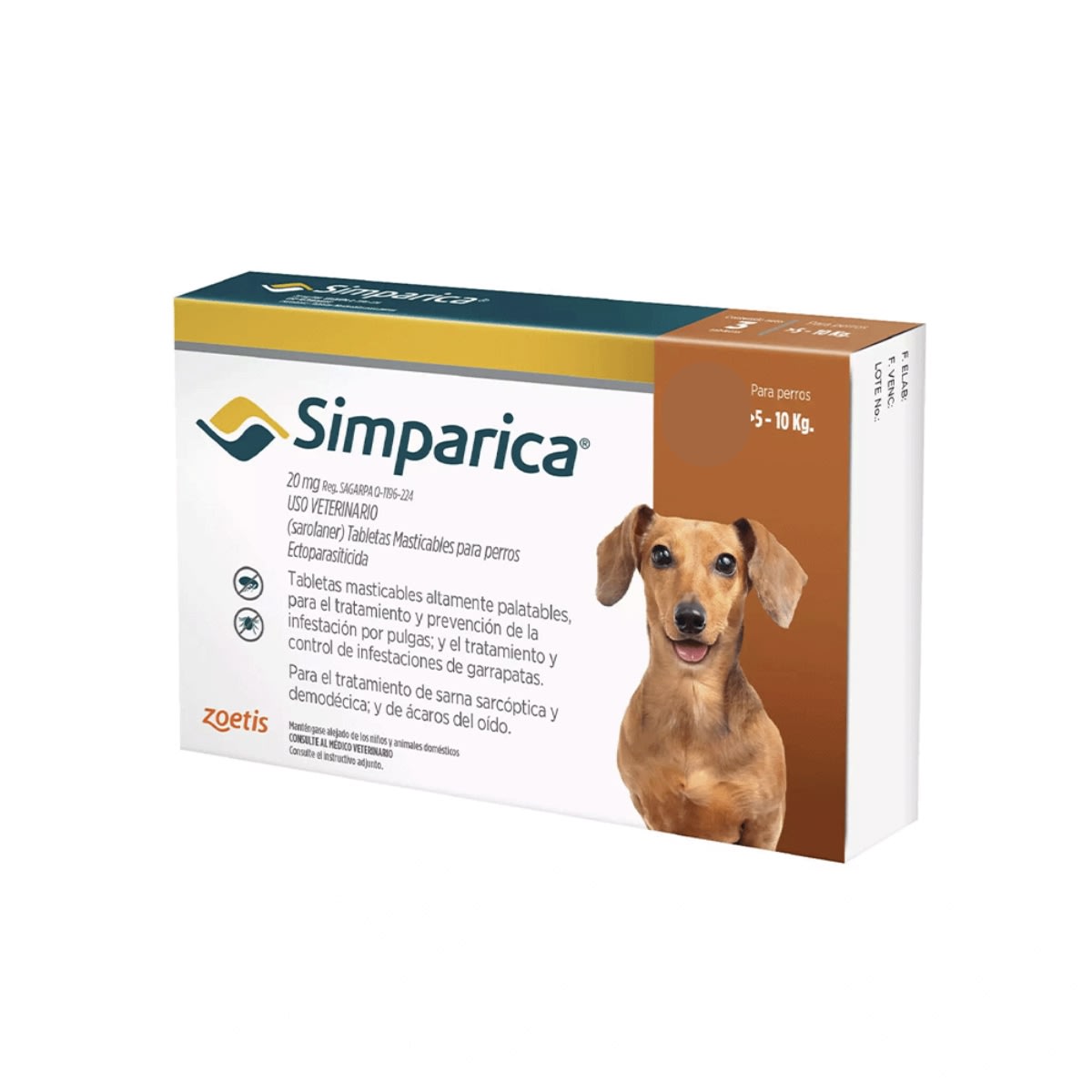Antipulgas Simparica tableta por unidad2