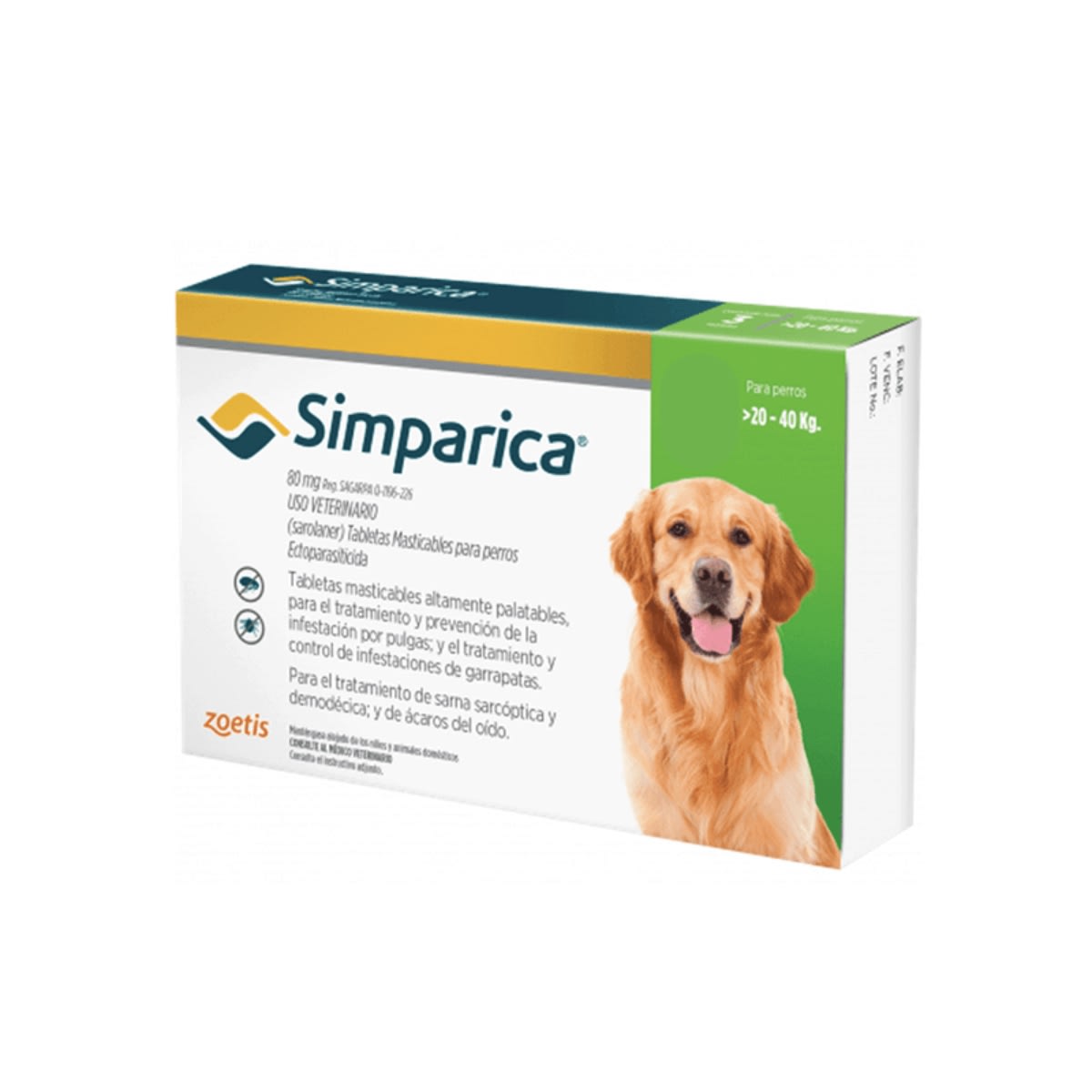 Antipulgas Simparica tableta por unidad4