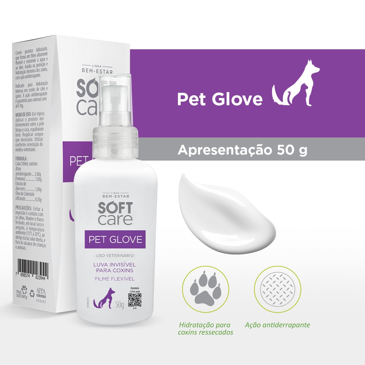 SOFT CARE PET GLOVE 50 GR2