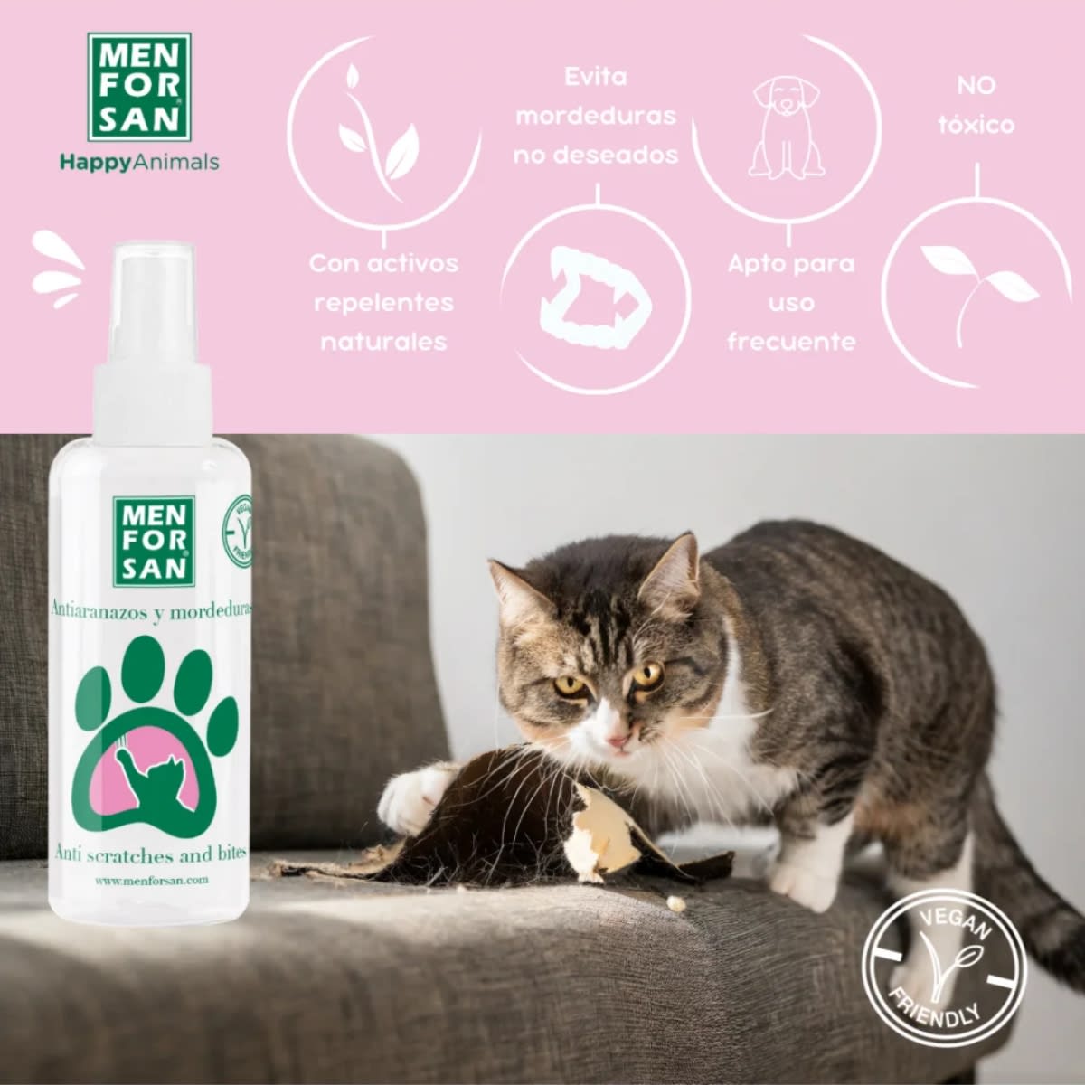 SPRAY MEN FOR SAN ANTIARAÑAZOS PARA GATOS 60 ML2