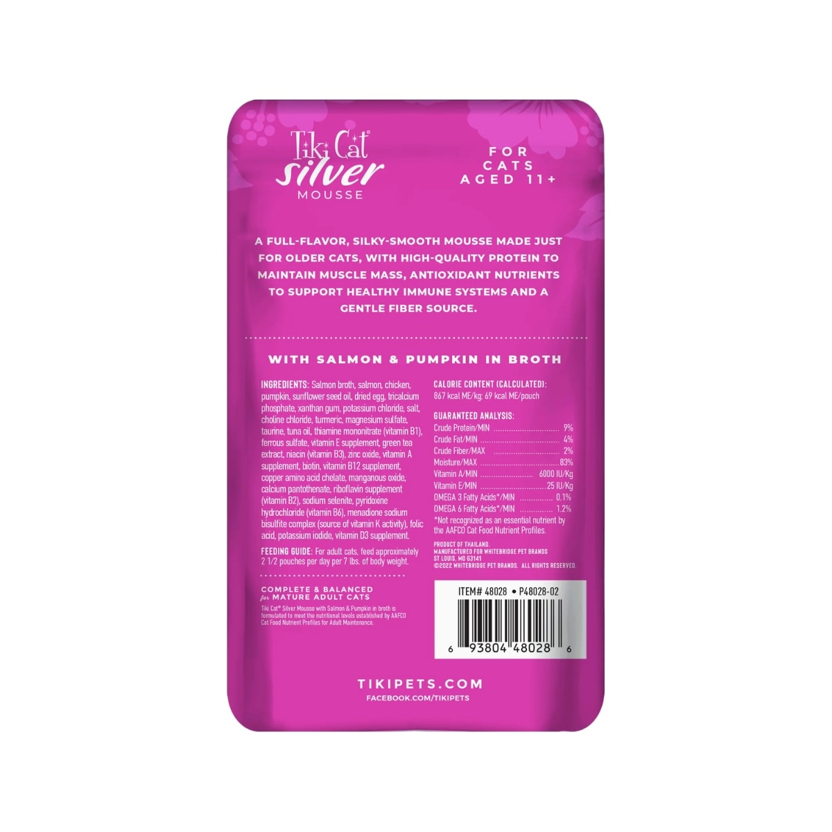 TIKI SILVER MOUSSE SENIOR SALMON PUMPKIN SACHET 80 G2