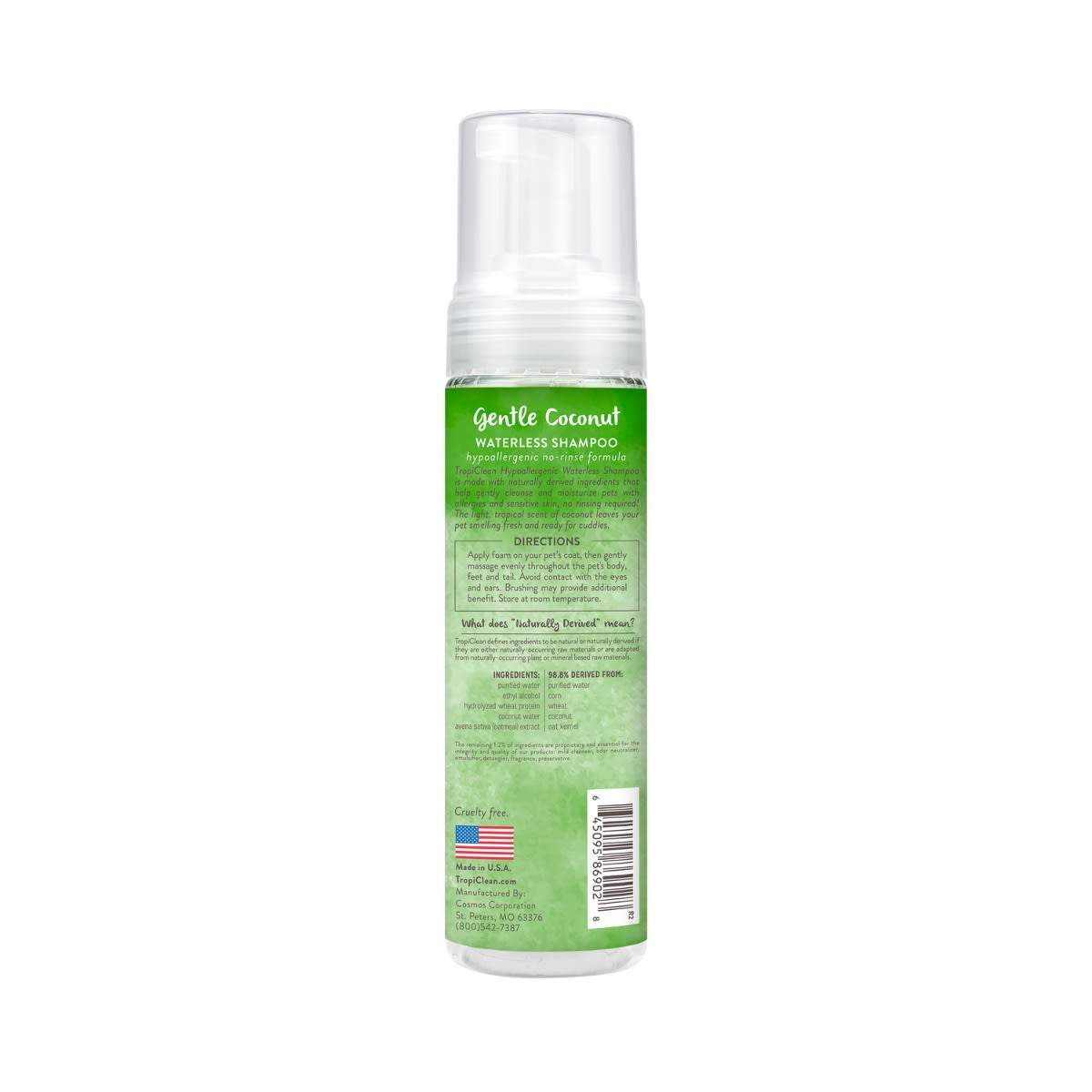 Tropiclean Shampoo seco hipoalergenico 220 ml2
