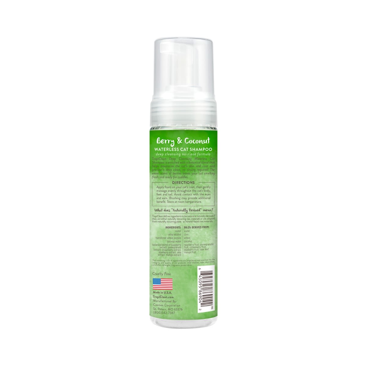 Tropiclean Shampoo seco para gatos 220 ml2