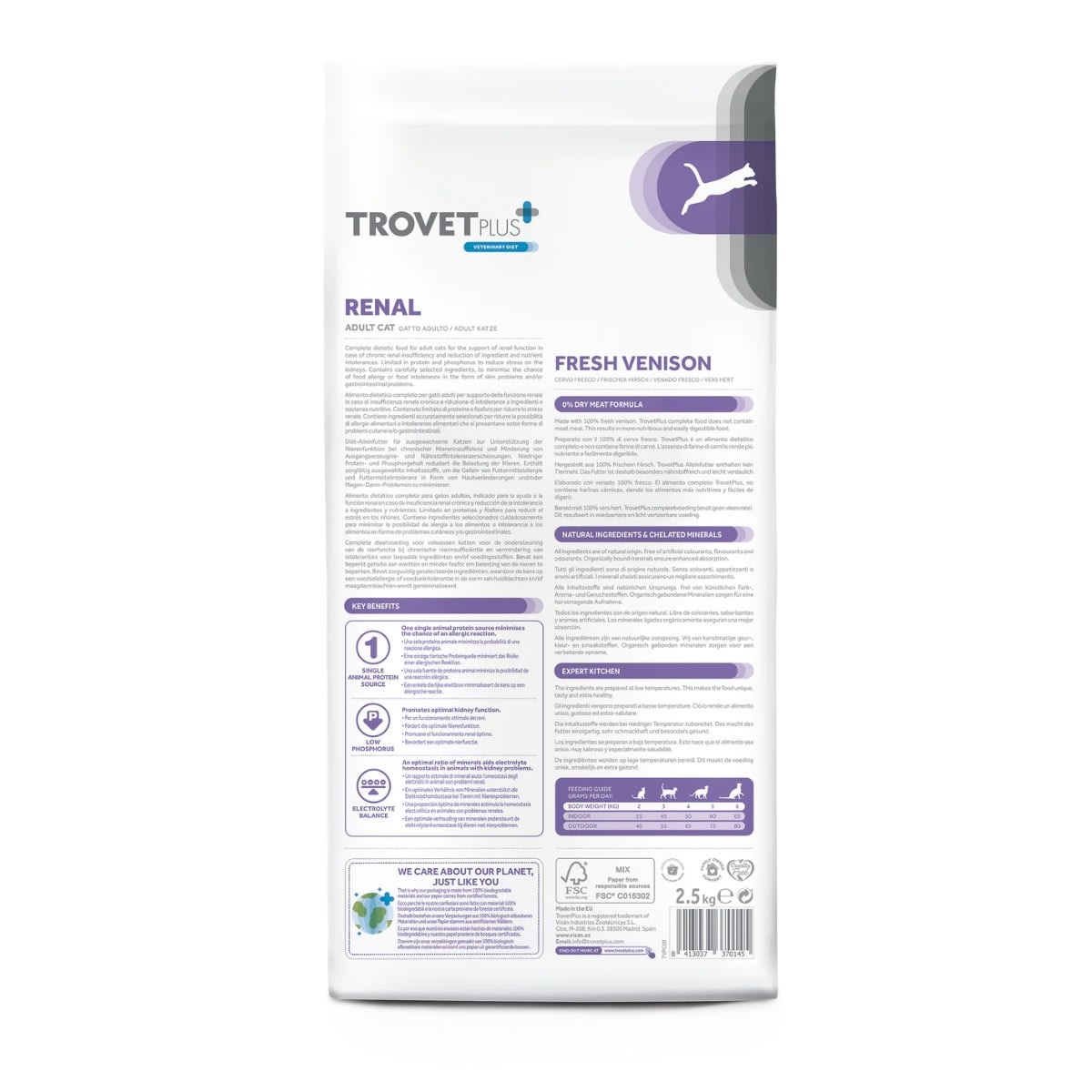 Trovet Plus Cat Renal Venison Vet Diet 2.5 kg2