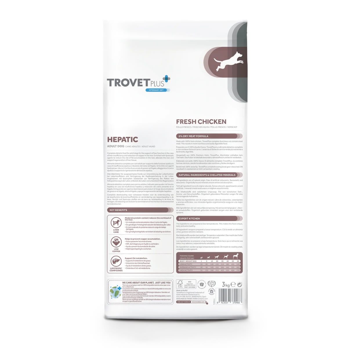 Trovet Plus Dog Hepatic Vet Diet 3 kg2