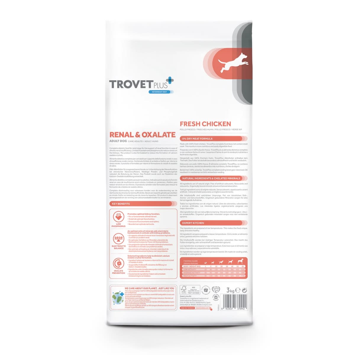 Trovet Plus Dog Renal & Oxalate Chicken Vet Diet 3 kg2