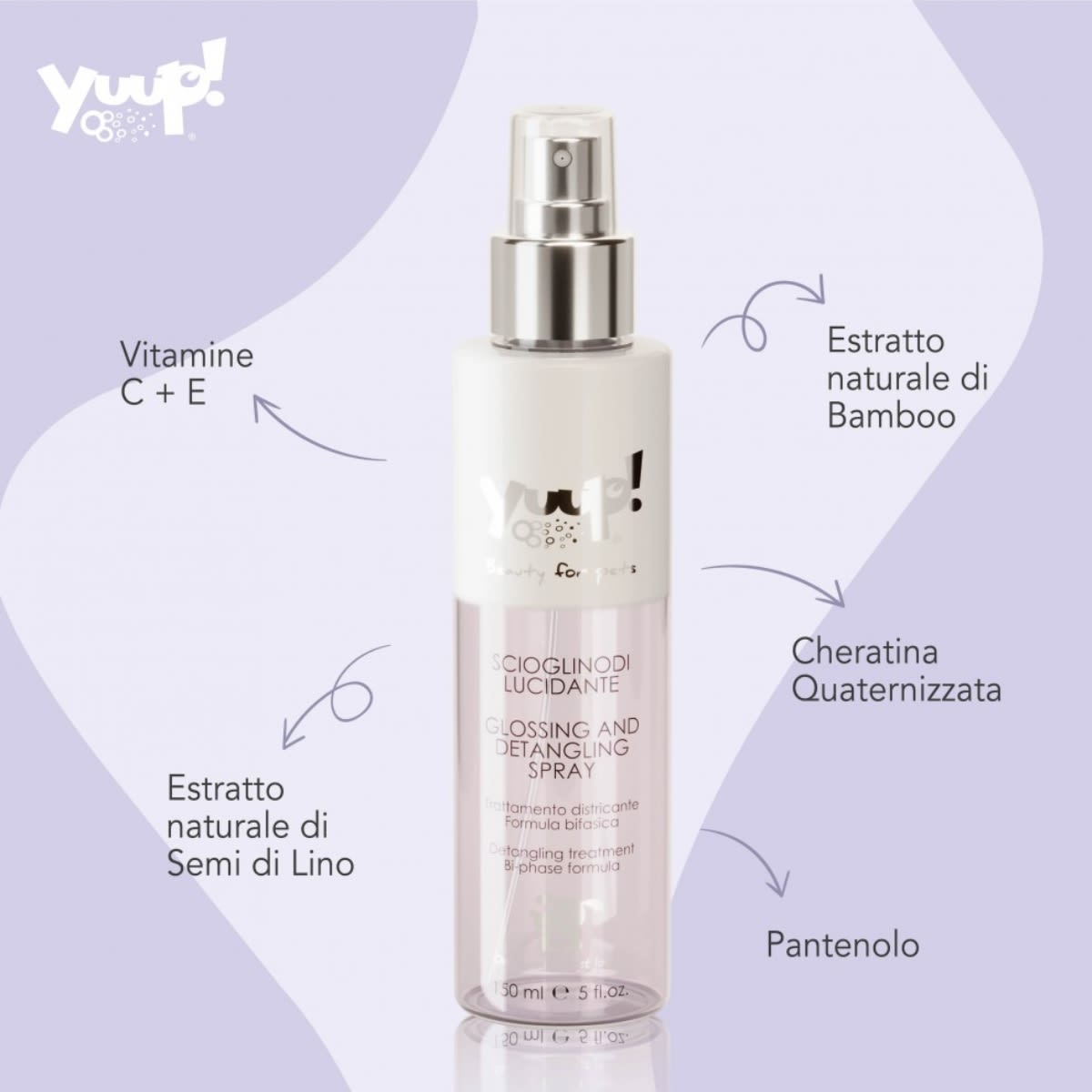 Yuup Home Glossing & detangling spray (desenredante y abrillantador)2