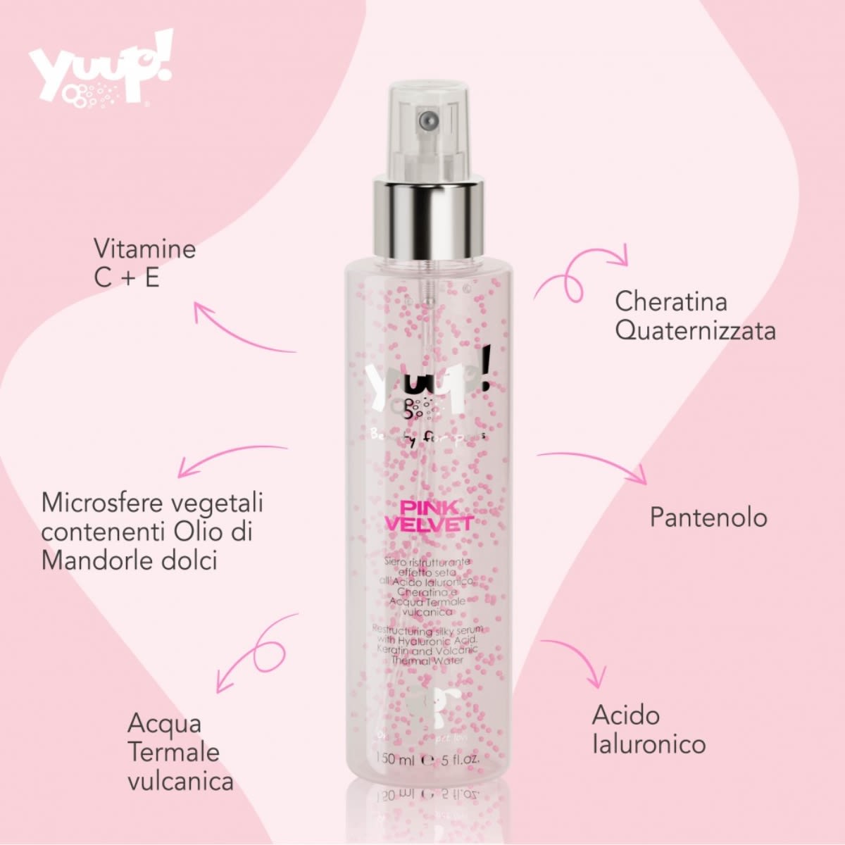 Yuup Home Suero Reestructurante Pink Velvet 150 ml2