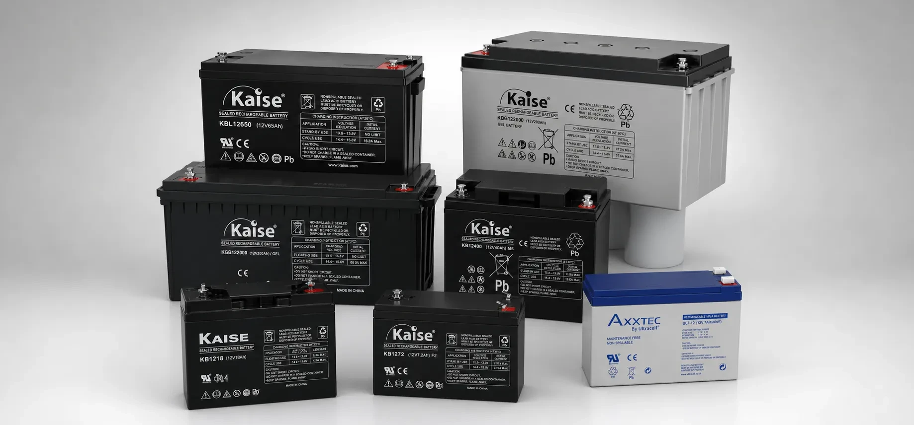 Baterías AGM y Gel Kaise | Energía de Respaldo Profesional