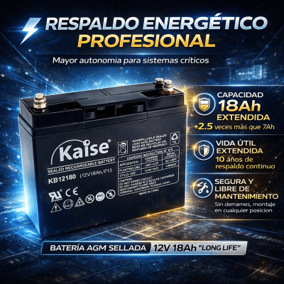 Batería AGM 18Ah 12V Kaise1