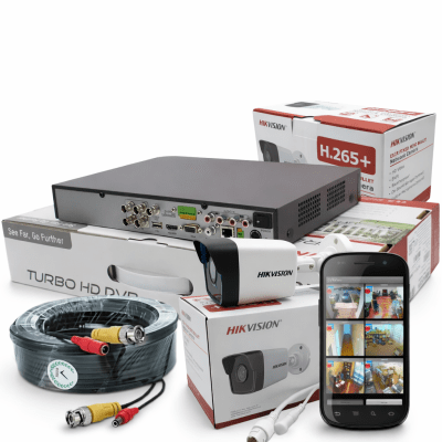 KIT DE 4 CAMARAS BULLET  Hikvision1