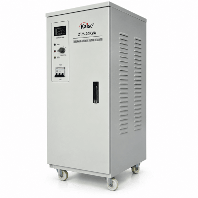Estabilizador de voltaje trifásico Kaise ZTY 20 kVA1