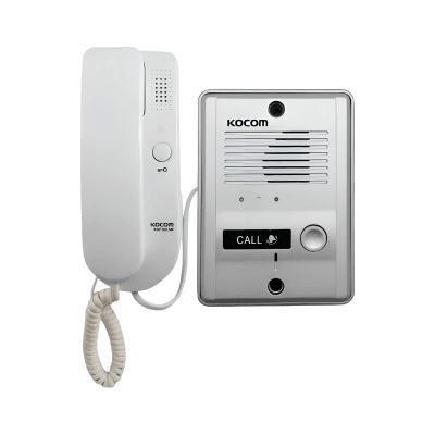 KIT PORTERO KOCOM 1 CITOFONO FRENTE METAL KDP-501AM+MS2D1