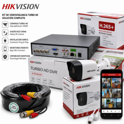 KIT DE 4 CAMARAS BULLET  Hikvision1