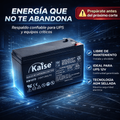 Batería de AGM 7,2Ah 12V Kaise
