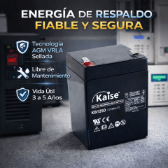 Batería AGM 5Ah 12V Kaise