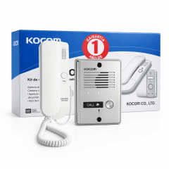 KIT PORTERO KOCOM 1 CITOFONO FRENTE METAL KDP-501AM+MS2D