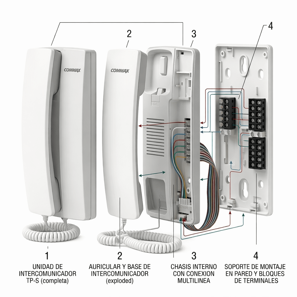 CITOFONO ANEXO SOLAMENTE COMUNICACIÓN CON LA CENTRAL2
