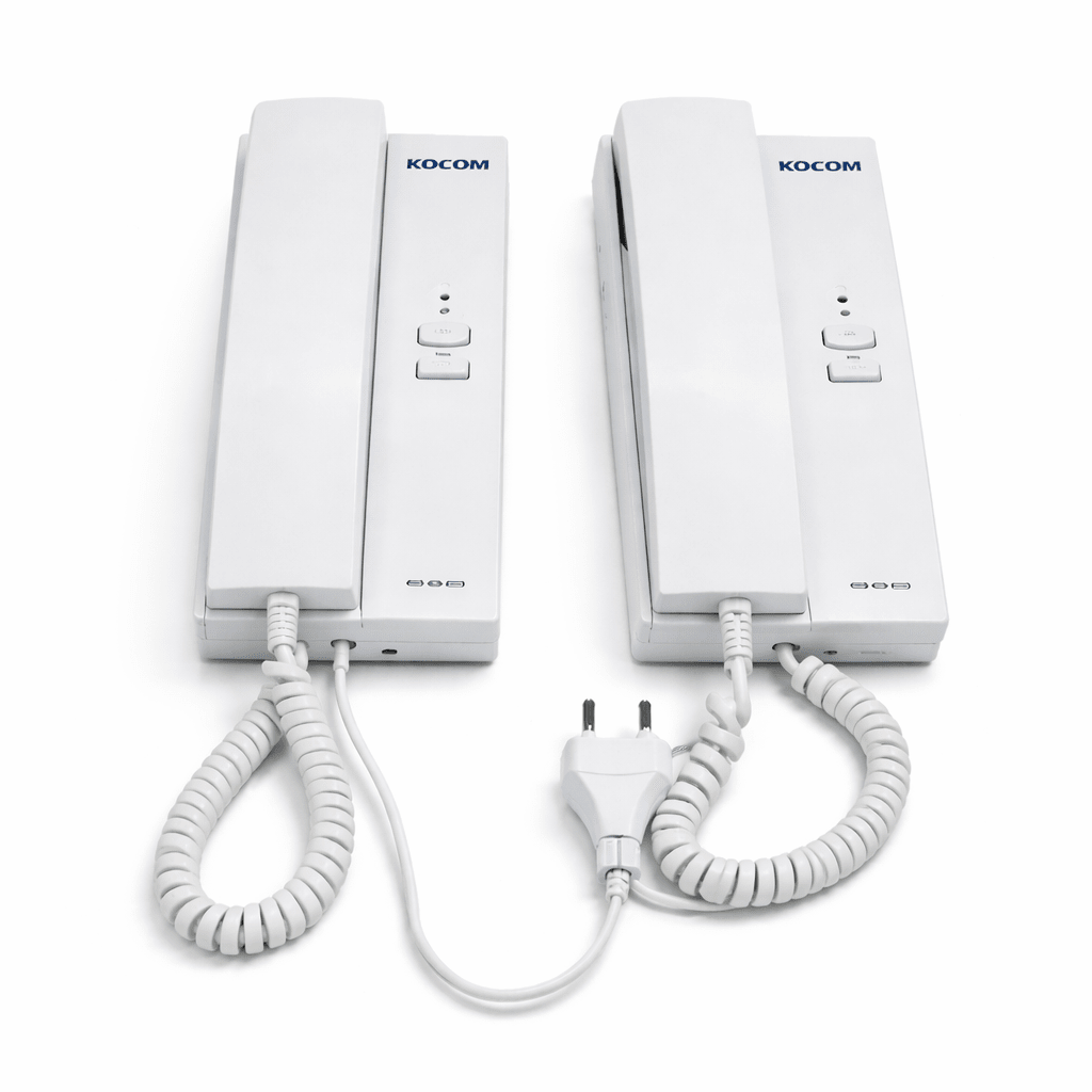 KIT PORTERO KOCOM 2 CITÓFONOS FRENTE METAL KDP-602AD-MS-2D3