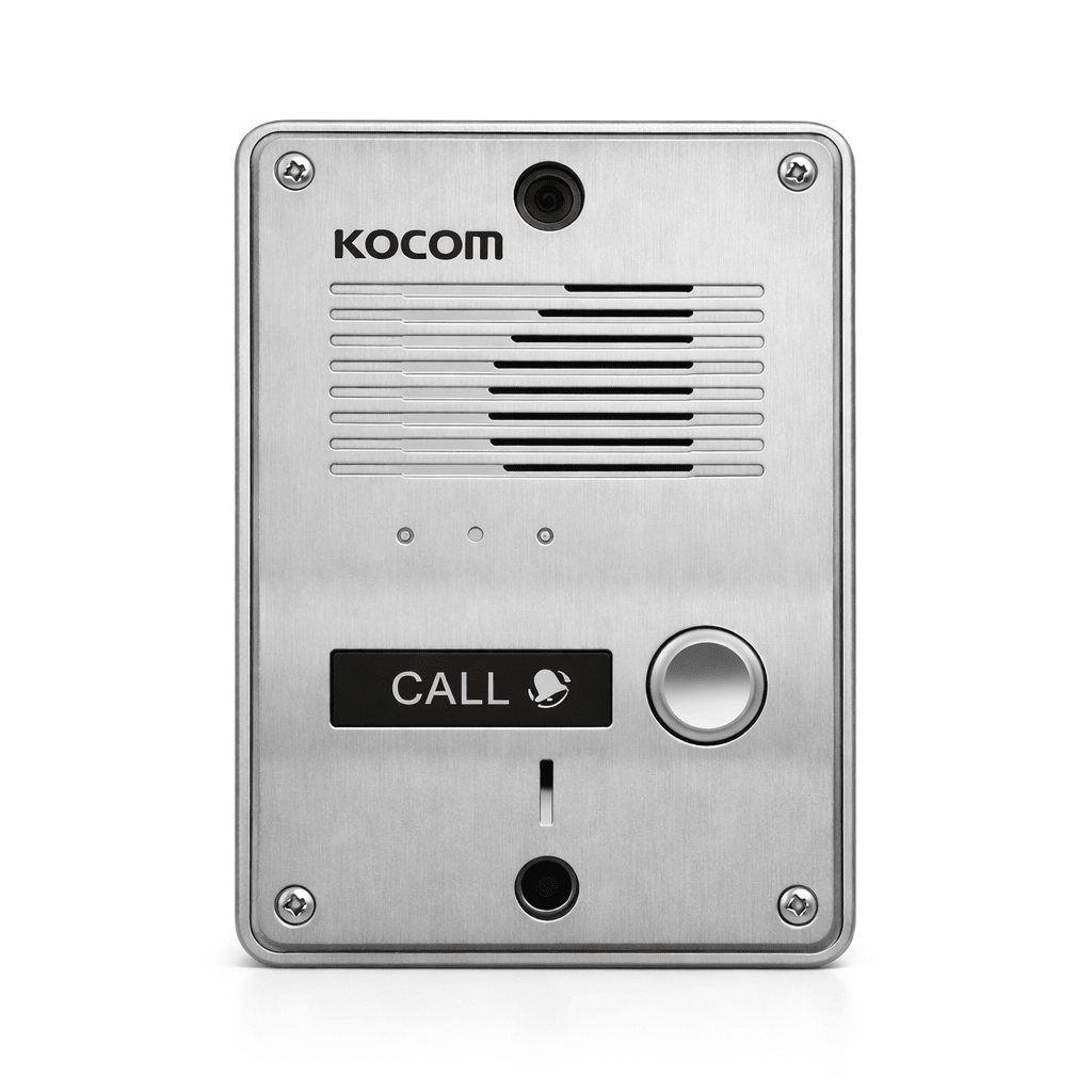 KIT PORTERO KOCOM 2 CITÓFONOS FRENTE METAL KDP-602AD-MS-2D4