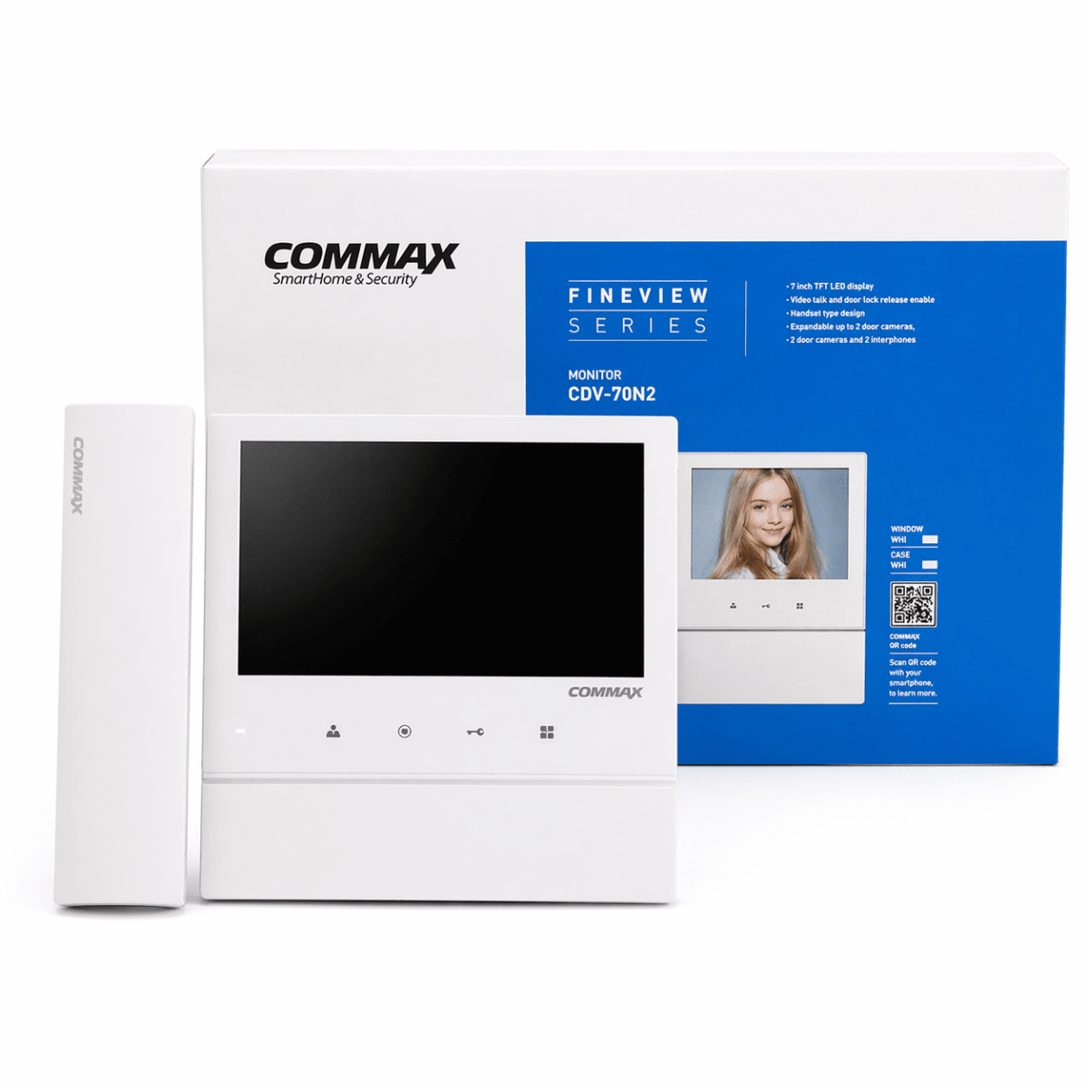 MONITOR 7''  COLOR CON BOTONES TOUCH Y  AURICULAR COLOR 0