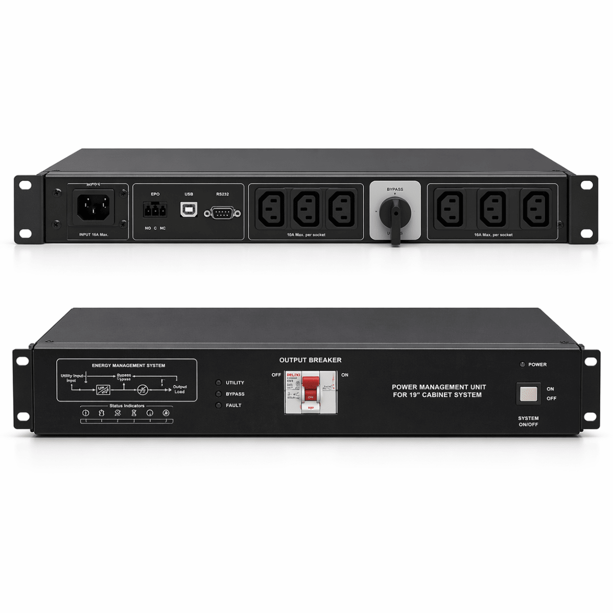 Panel Bypass Rack para UPS Kaise 1kVA a 3kVA 0
