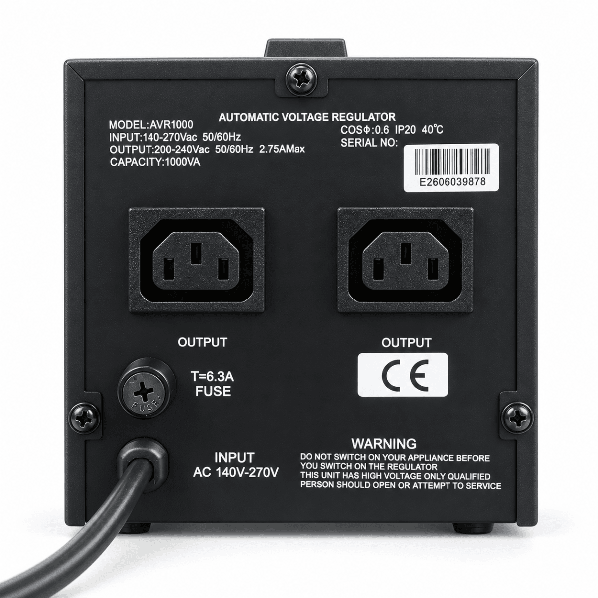 Estabilizador de Voltaje Kaise AVR 1000 VA2