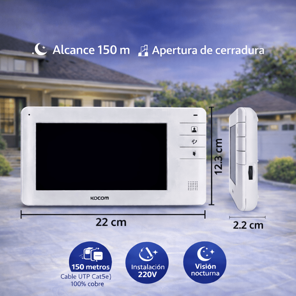 Kit Video Portero Color Pantalla de 7