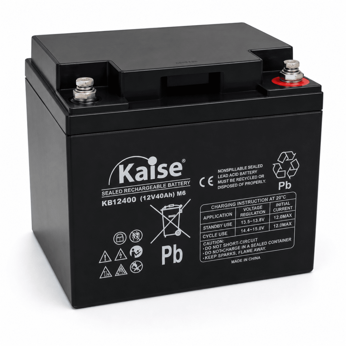 Batería Kaise 12V 40Ah Ciclo Profundo AGM 0
