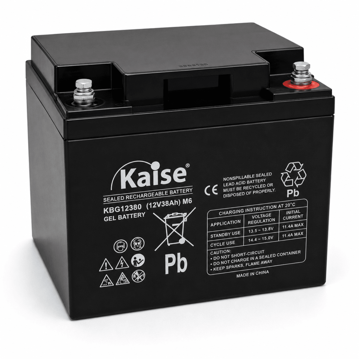 Batería Gel 12V 38Ah Kaise 0