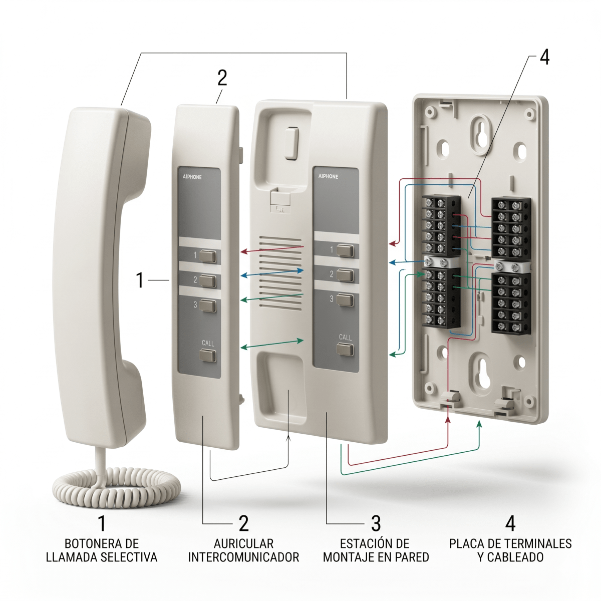 CITOFONO 3 LLAMADAS (BLANCO) MURAL2