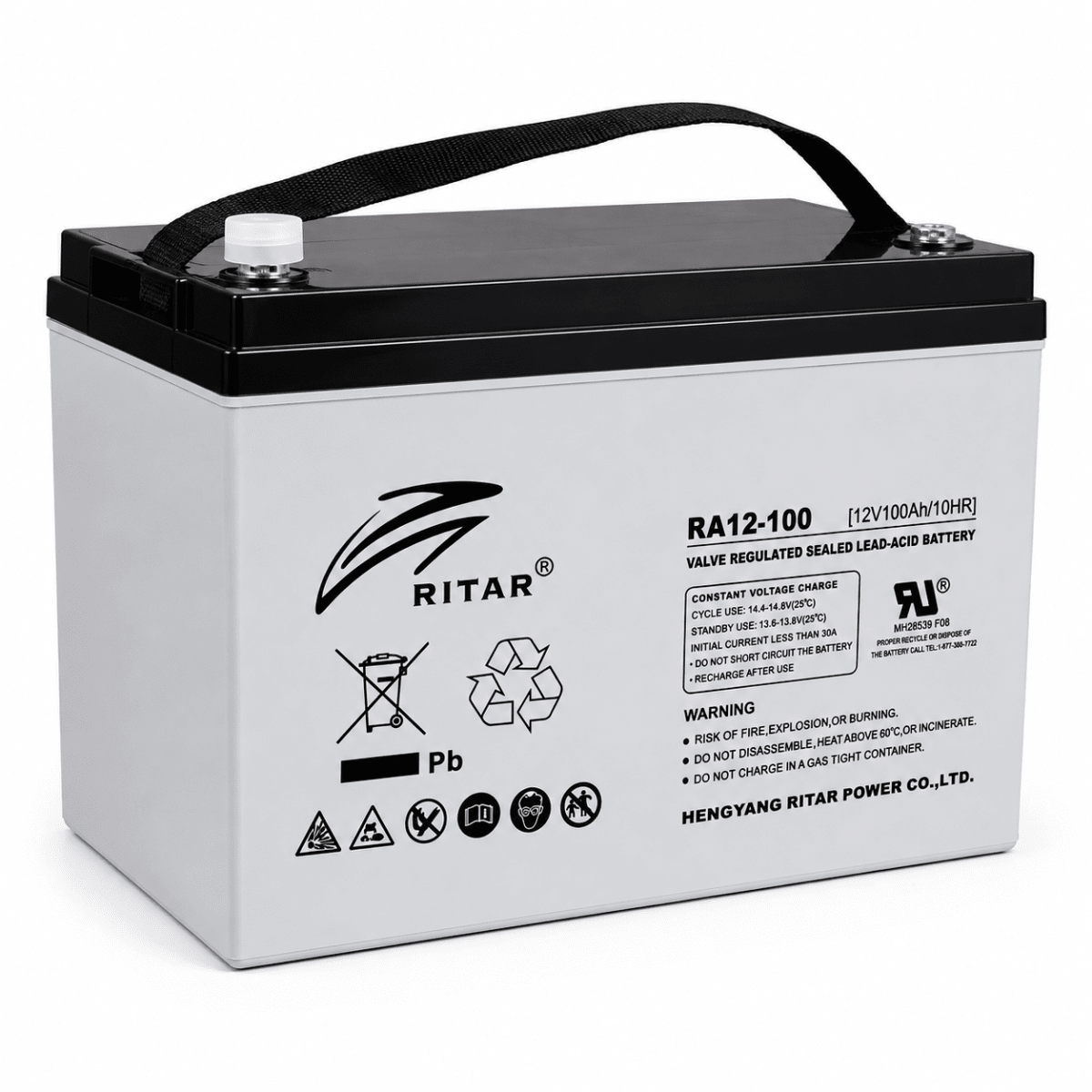 BATERIA RITAR RA12-100  12V 100AH 1