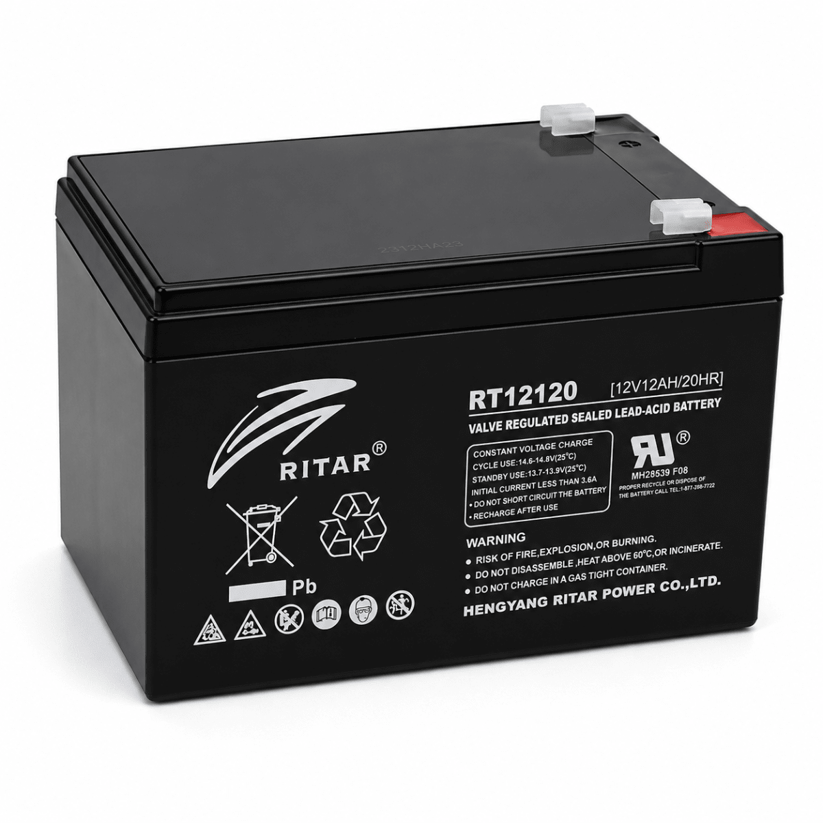 BATERIA RITAR RT12120 12V 12AH2