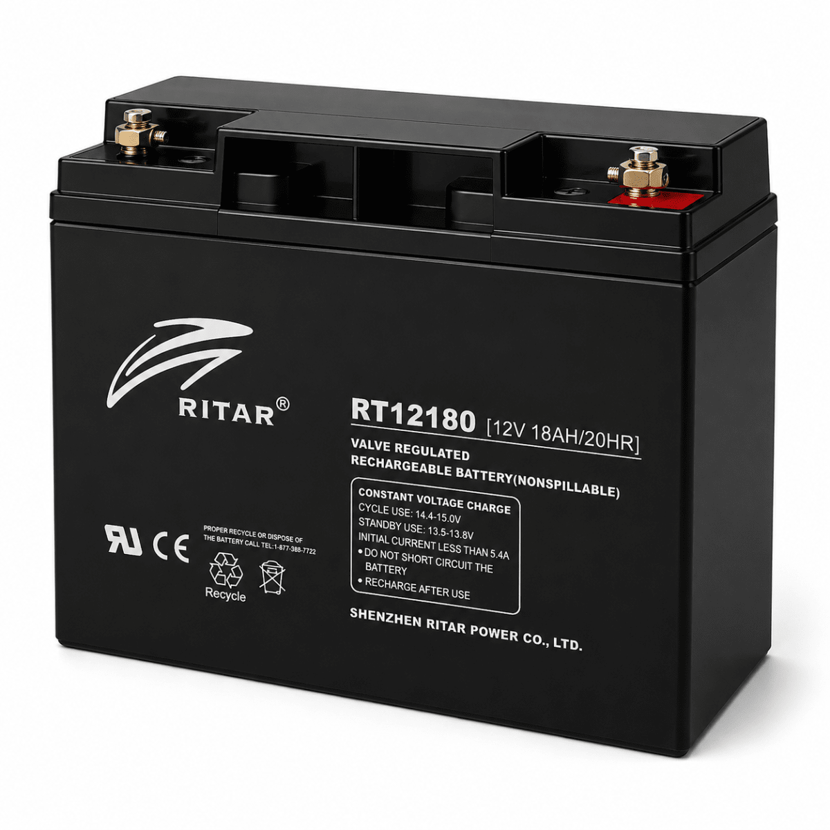 BATERIA RITAR RT12180 12V 18AH 0