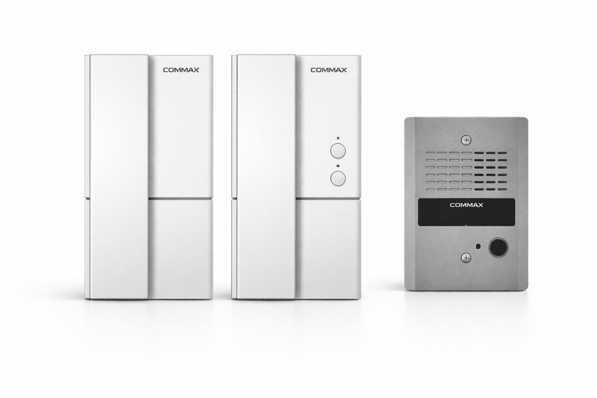 FFDPLADR2G_JUEGO (KIT) DE DOS CITOFONOS CON  PORTERO COMPACTO  METALICO  LLAMADA POR DING DONG, COMUNICACION INTERNA , 220V MARCA COMMAX2
