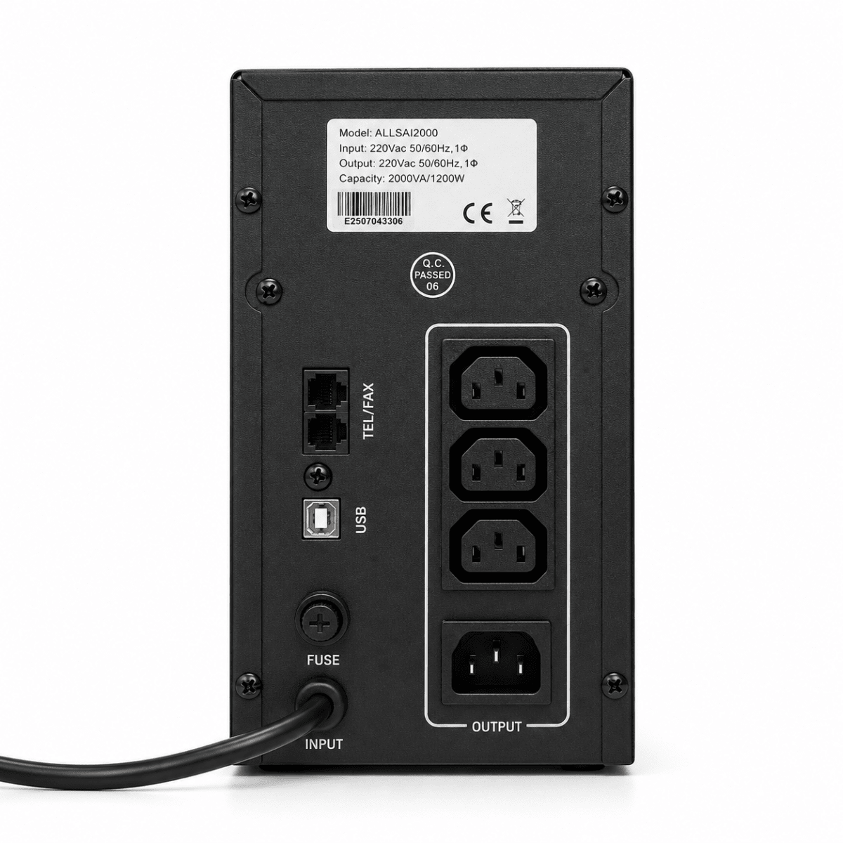 UPS Allsai 1200VA Línea Interactiva con Regulador AVR3