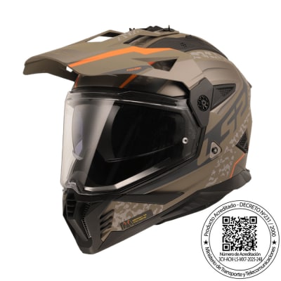 CASCO LS2 MX702 PIONEER II DEVOR ARENA MATE T-XL