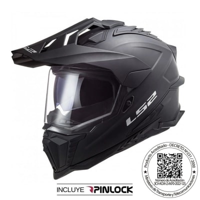 CASCO LS2 MX701 EXPLORER SOLID MATE NEGRO  L
