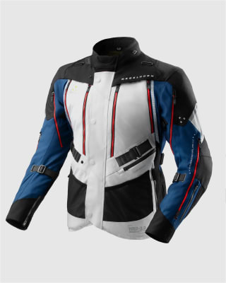 CHAQUETA LARGA REBELHORN HARDY 3.0 AZUL GRIS ROJO XL
