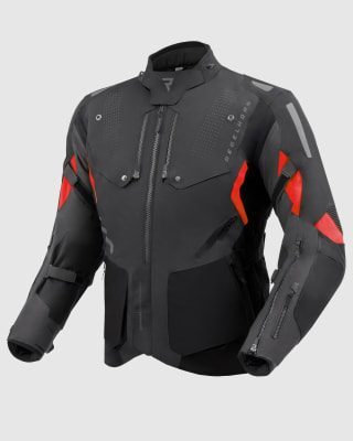 CHAQUETA CORTA REBELHORN HIKER 4 NEGRA GRIS ROJO XL
