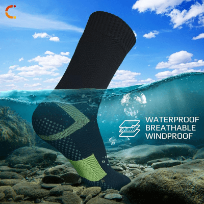 CALCETIN CORTO NEGRO GRIS IMPERMEABLE L